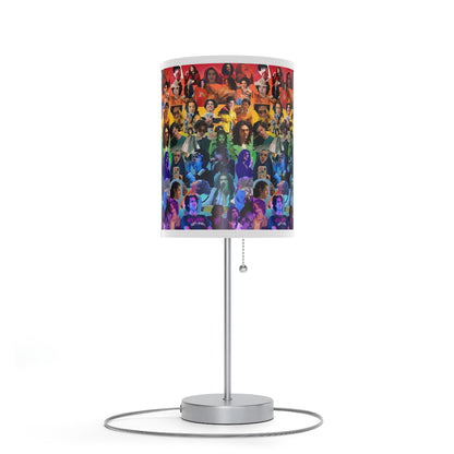 Conan Grey Rainbow Photo Collage Lamp on a Stand