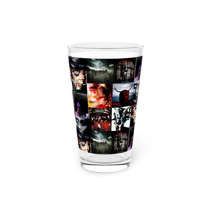 Slipknot Album Art Collage Pint Glass