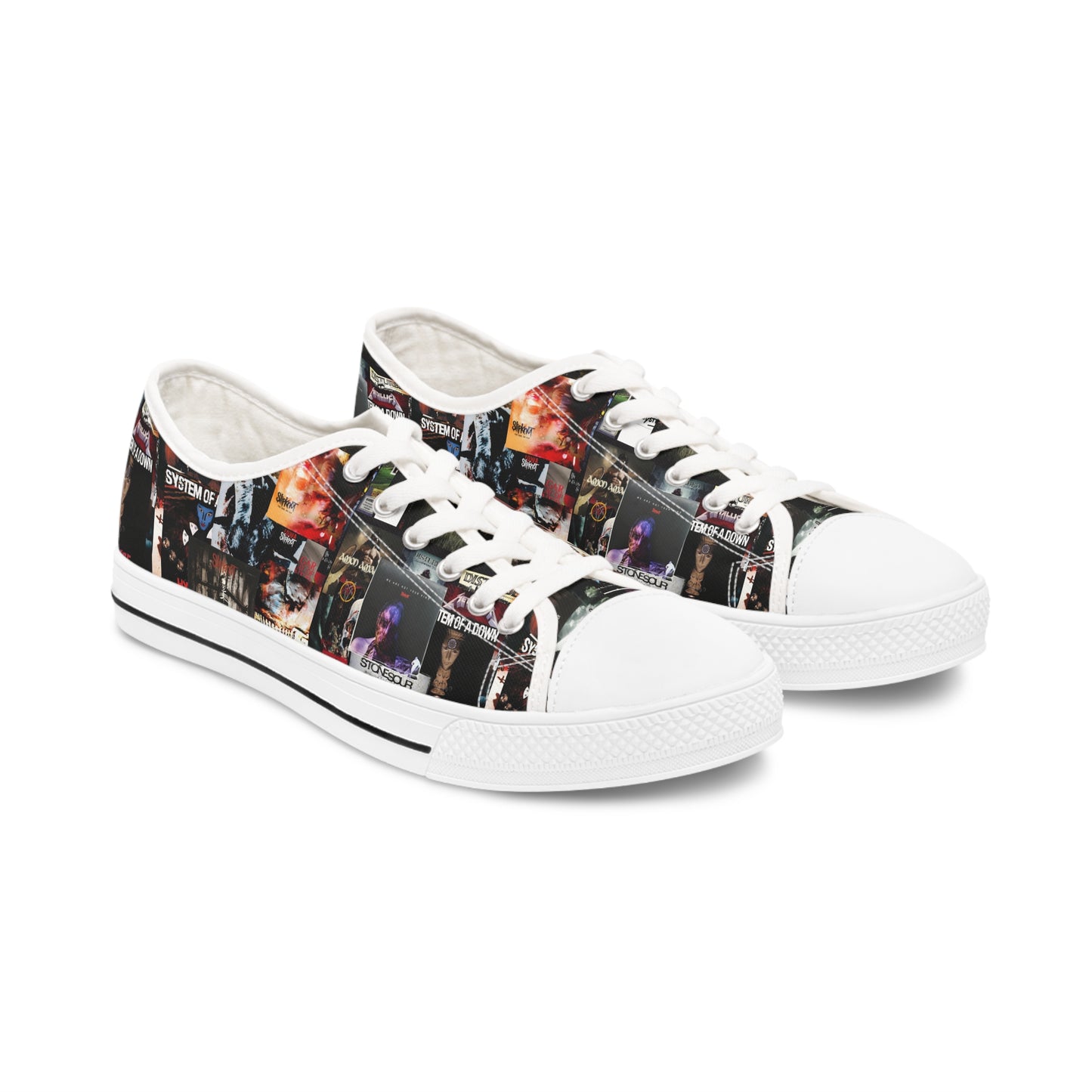 Slipknot Chaotic Album Art Collage Women's Low Top Sneakers