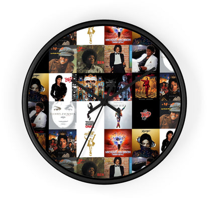 Michael Jackson Album Cover Collage Wall Clock