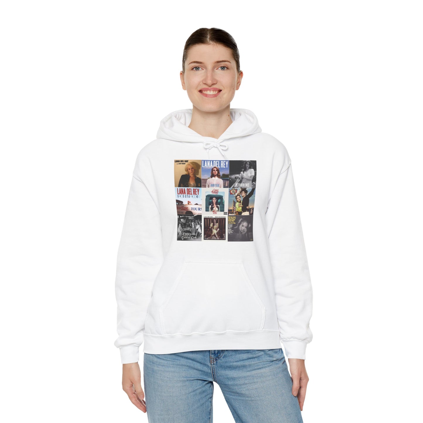 Lana Del Rey Album Cover Collage Unisex Heavy Blend Hooded Sweatshirt