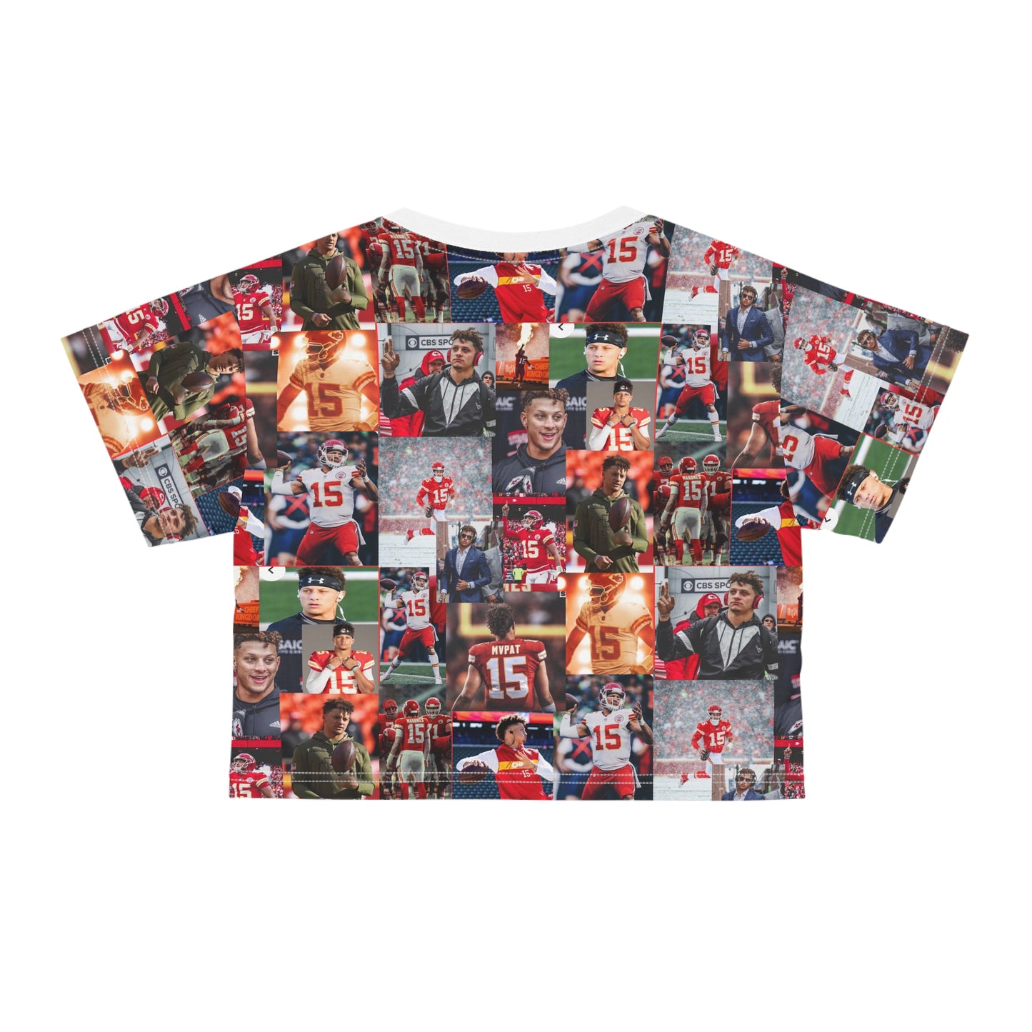 Patrick Mahomes Chiefs MVPAT Photo Collage Crop Tee