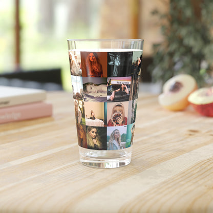 Sabrina Carpenter Album Cover Collage Pint Glass