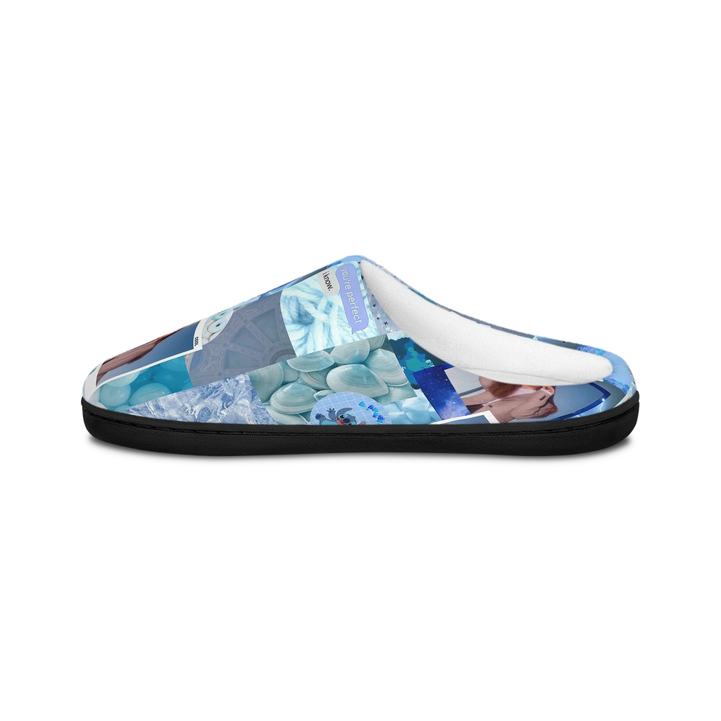 Olivia Rodrigo Light Blue Aesthetic Collage Women's Indoor Slippers