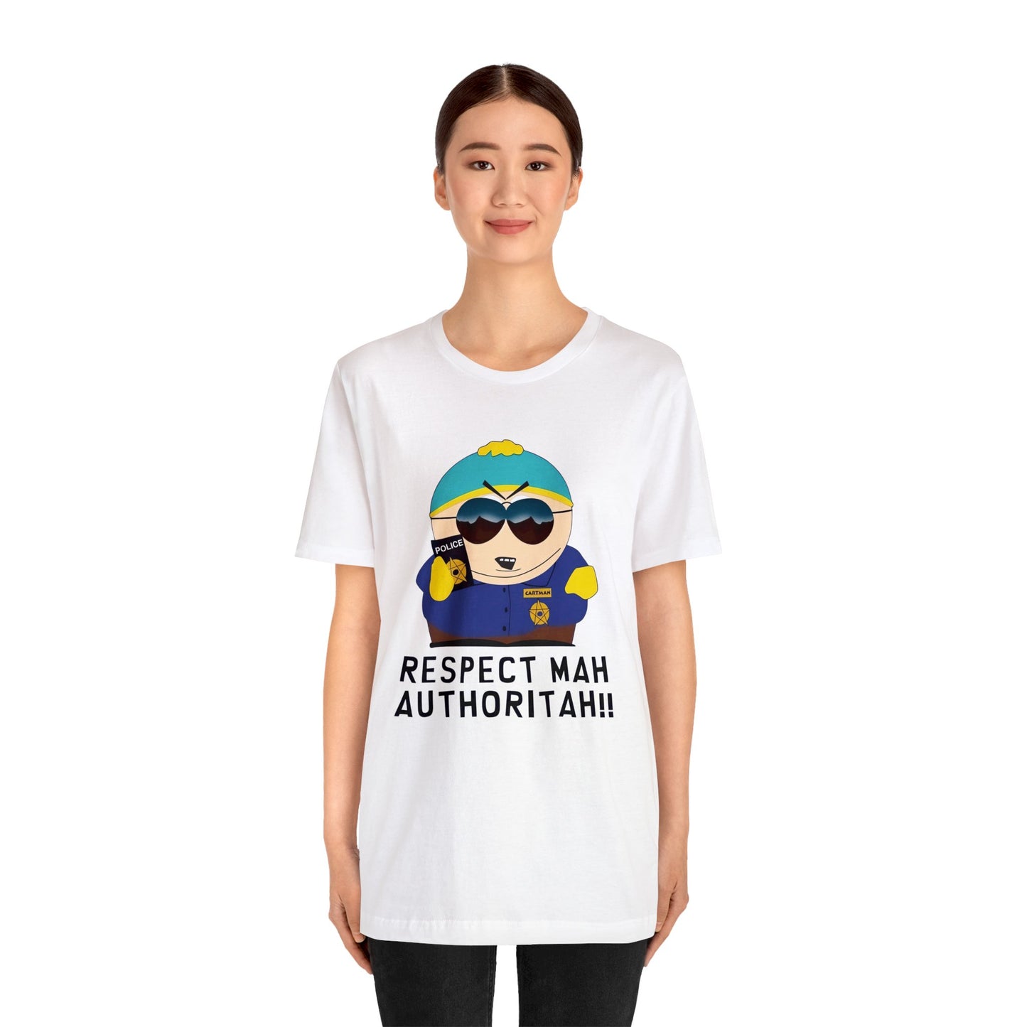 South Park Cartman Respect Mah Autheritah! Unisex Jersey Short Sleeve Tee