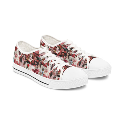 Lana Del Rey Cherry Coke Collage Women's Low Top Sneakers