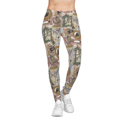 Lana Del Rey Victorian Collage Women's Casual Leggings