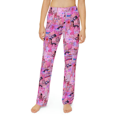 Ariana Grande Purple Vibes Collage Kids Pajama Pants