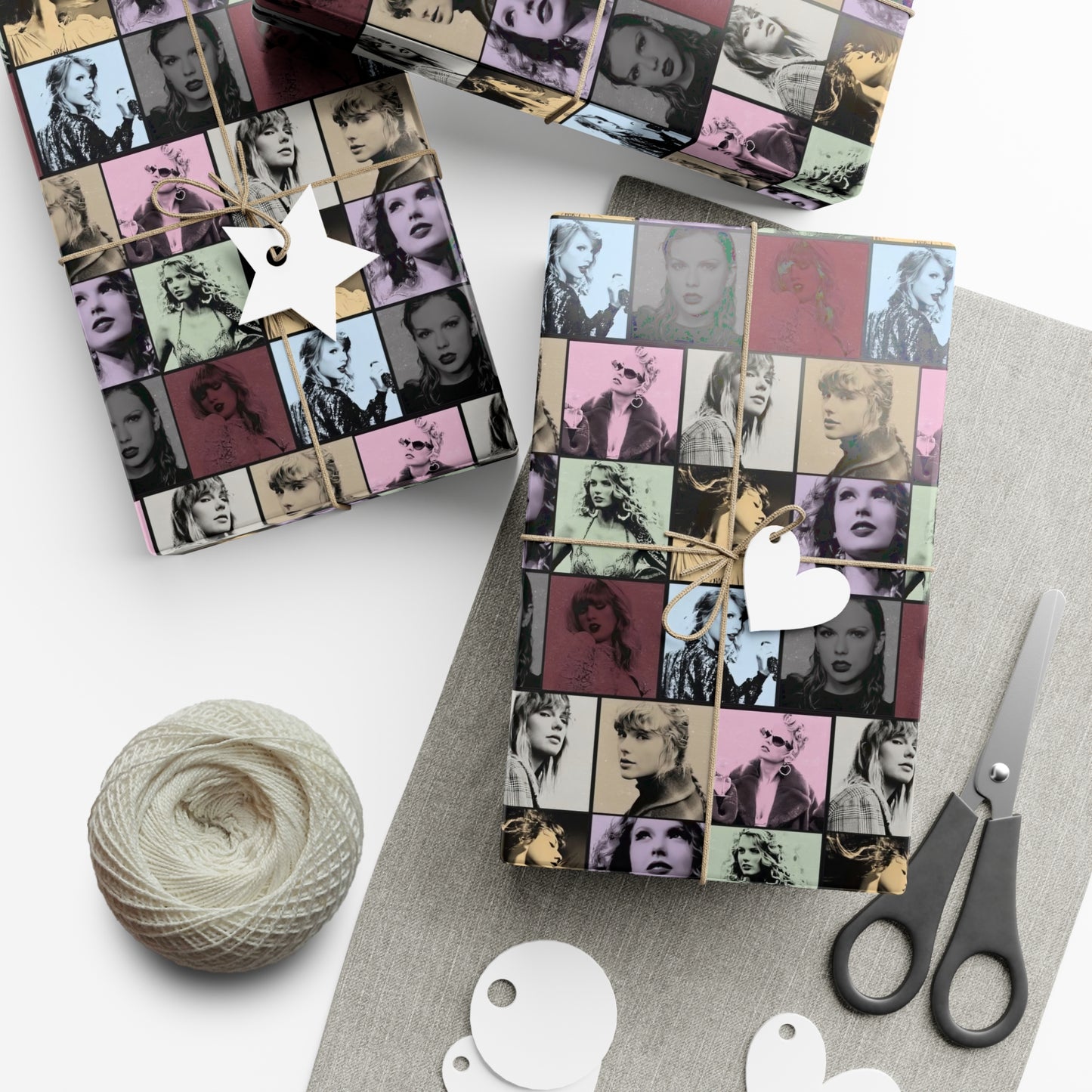 Taylor Swift Eras Collage Gift Wrap Paper