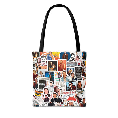 Morgan Wallen Sticker Collage Tote Bag