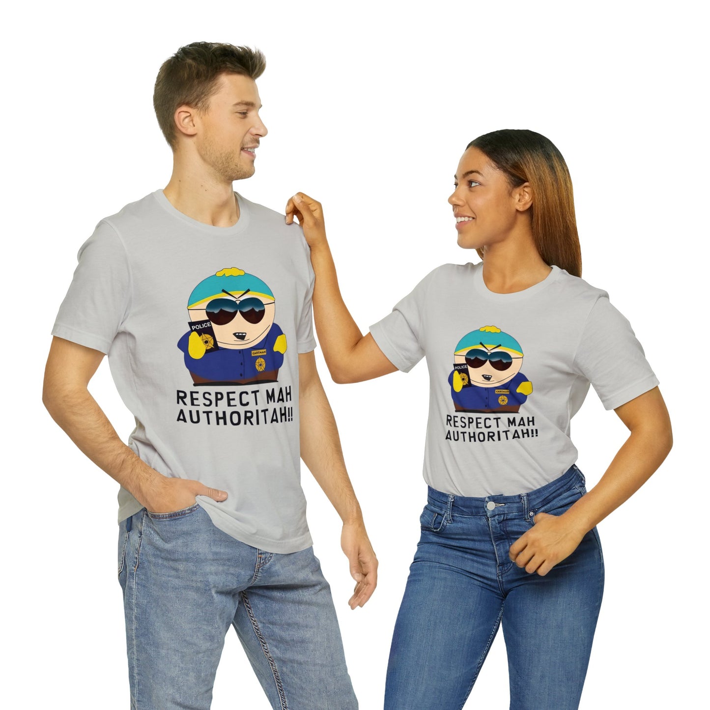 South Park Cartman Respect Mah Autheritah! Unisex Jersey Short Sleeve Tee