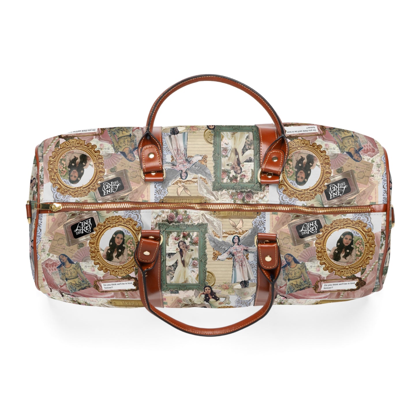 Lana Del Rey Victorian Collage Waterproof Travel Bag