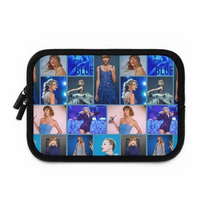 Taylor Swift Blue Aesthetic Collage Laptop Sleeve