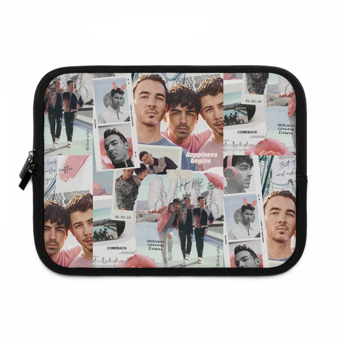 Jonas Brothers Happiness Begins Collage Laptop Sleeve