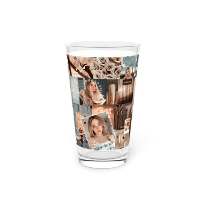 Sabrina Carpenter Peachy Princess Collage Pint Glass