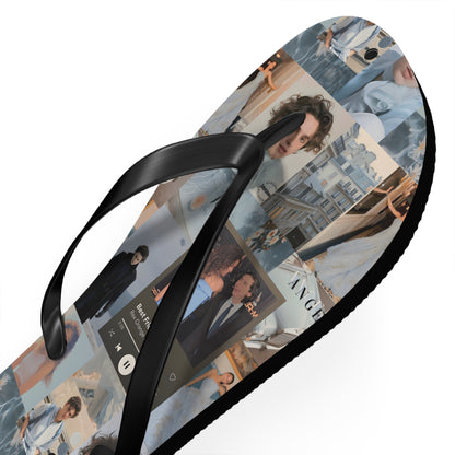 Timothee Chalamet And Zendaya Best Friend Collage Flip Flops