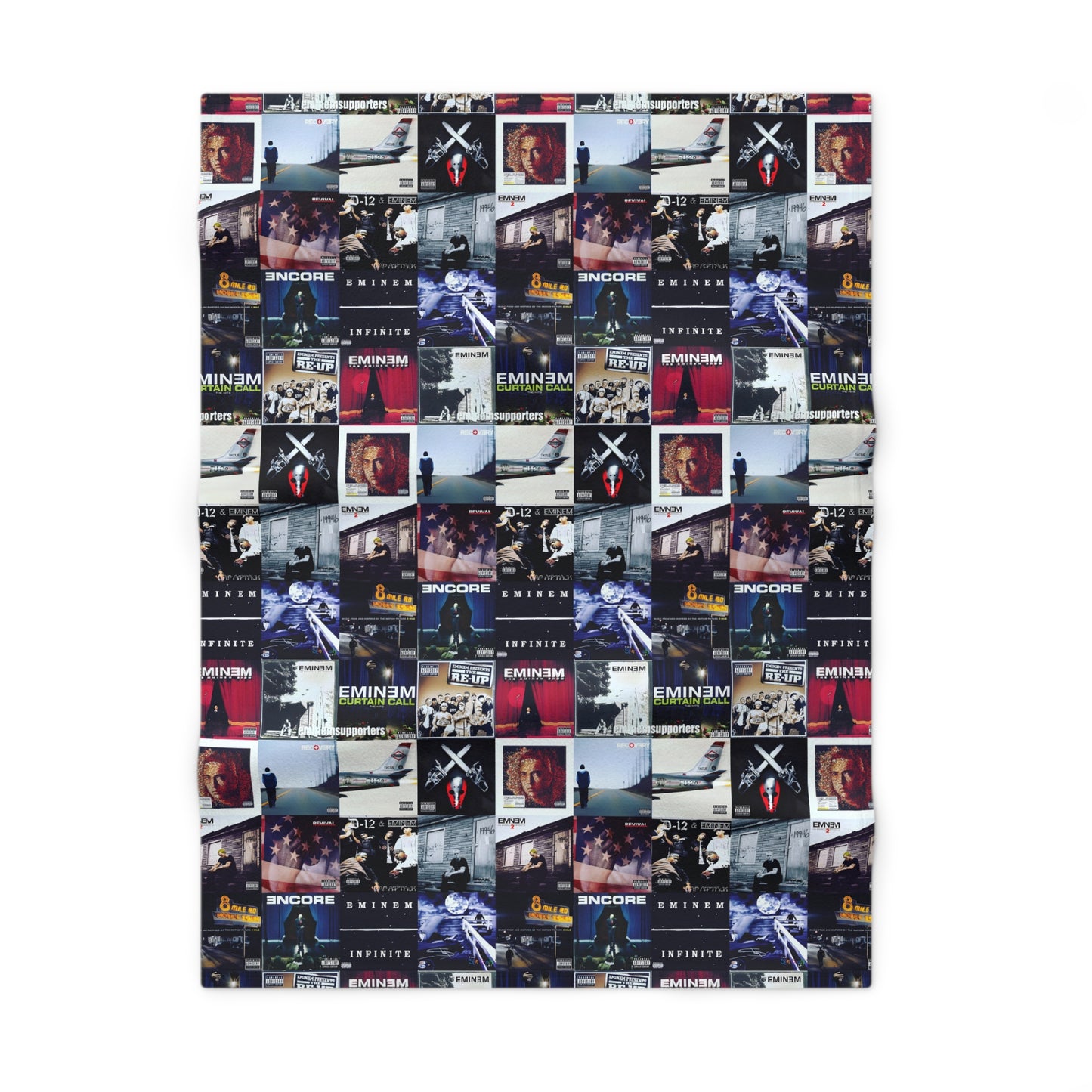 Eminem Album Art Cover Collage Soft Fleece Baby Blanket