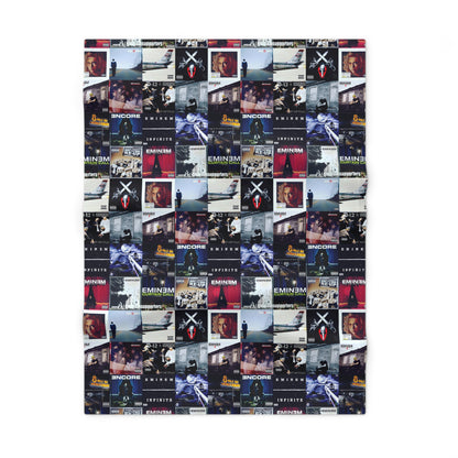 Eminem Album Art Cover Collage Soft Fleece Baby Blanket