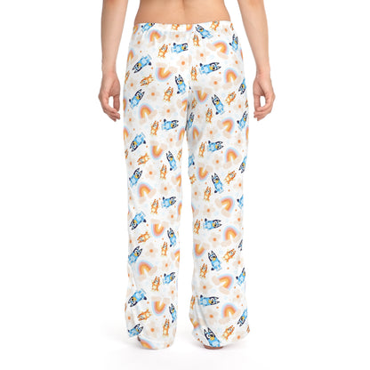 Bluey Rainbows & Flowers Pattern Women's Pajama Pants