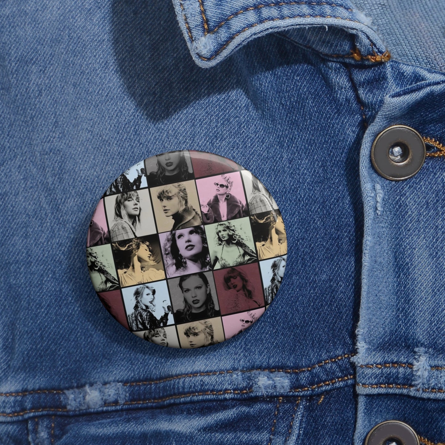 Taylor Swift Eras Collage Custom Pin Buttons