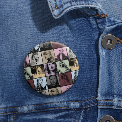 Taylor Swift Eras Collage Custom Pin Buttons