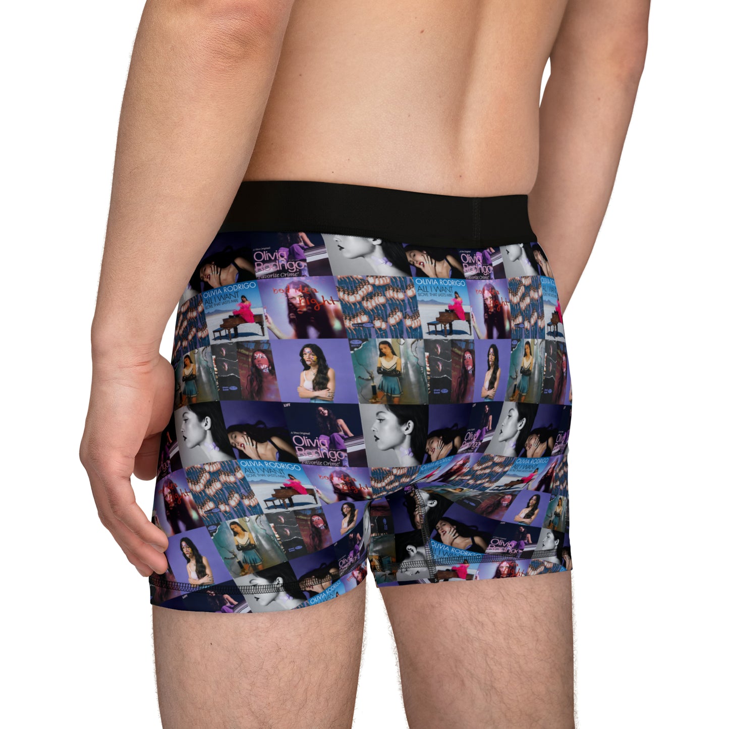 Olivia Rodrigo Album Art Collage Men's Boxers