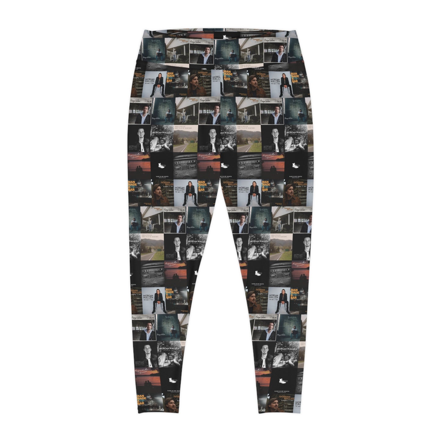 Morgan Wallen Album Cover Collage Plus Size Leggings