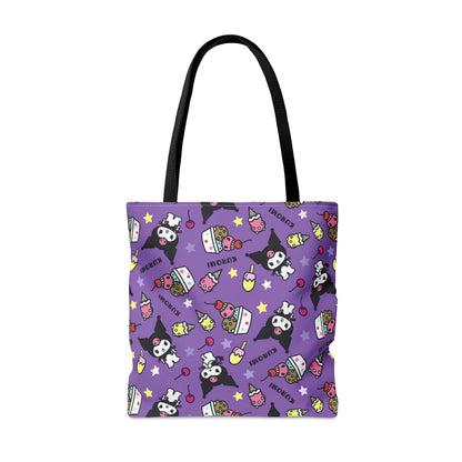 Kuromi Ice Cream Sundae Pattern Tote Bag