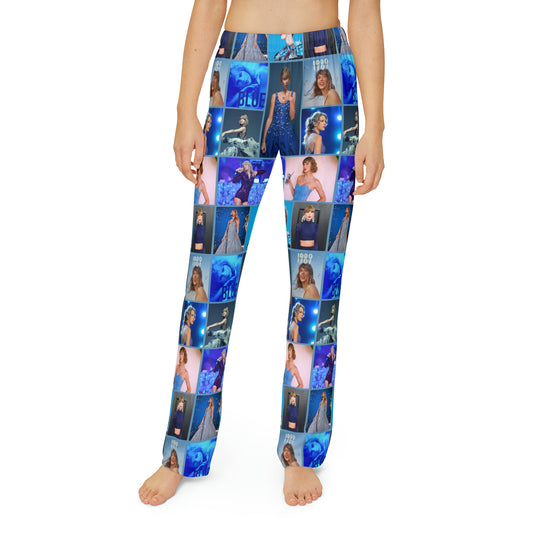 Taylor Swift Blue Dreams Collage Kids Pajama Pants