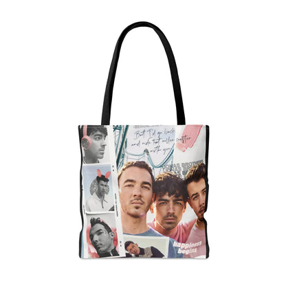 Jonas Brothers Happiness Begins Collage Tote Bag