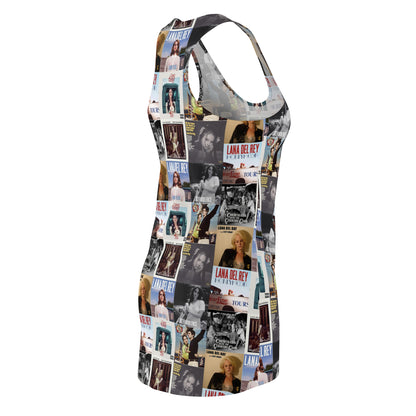 Lana Del Rey Album Cover Collage Women's Cut & Sew Racerback Dress