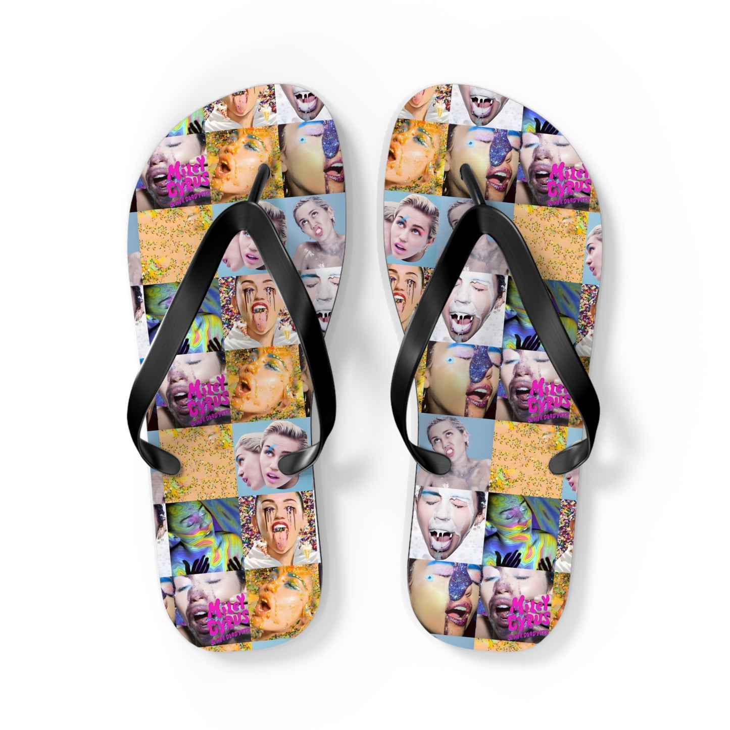 Miley Cyrus & Her Dead Petz Mosaic Flip Flops