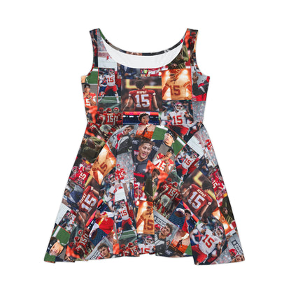 Patrick Mahomes Chiefs MVPAT Photo Collage Women's Skater Dress