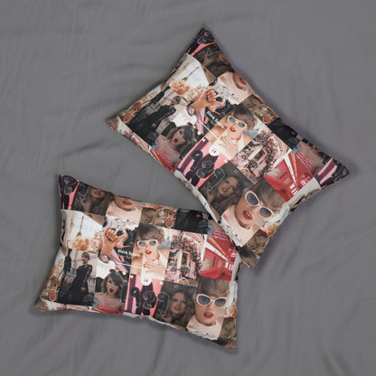 Taylor Swift 1989 Blank Space Collage Spun Polyester Lumbar Pillow