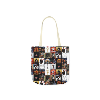 Michael Jackson Album Cover Collage Polyester Canvas Tote Bag