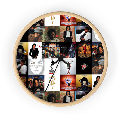 Michael Jackson Album Cover Collage Wall Clock