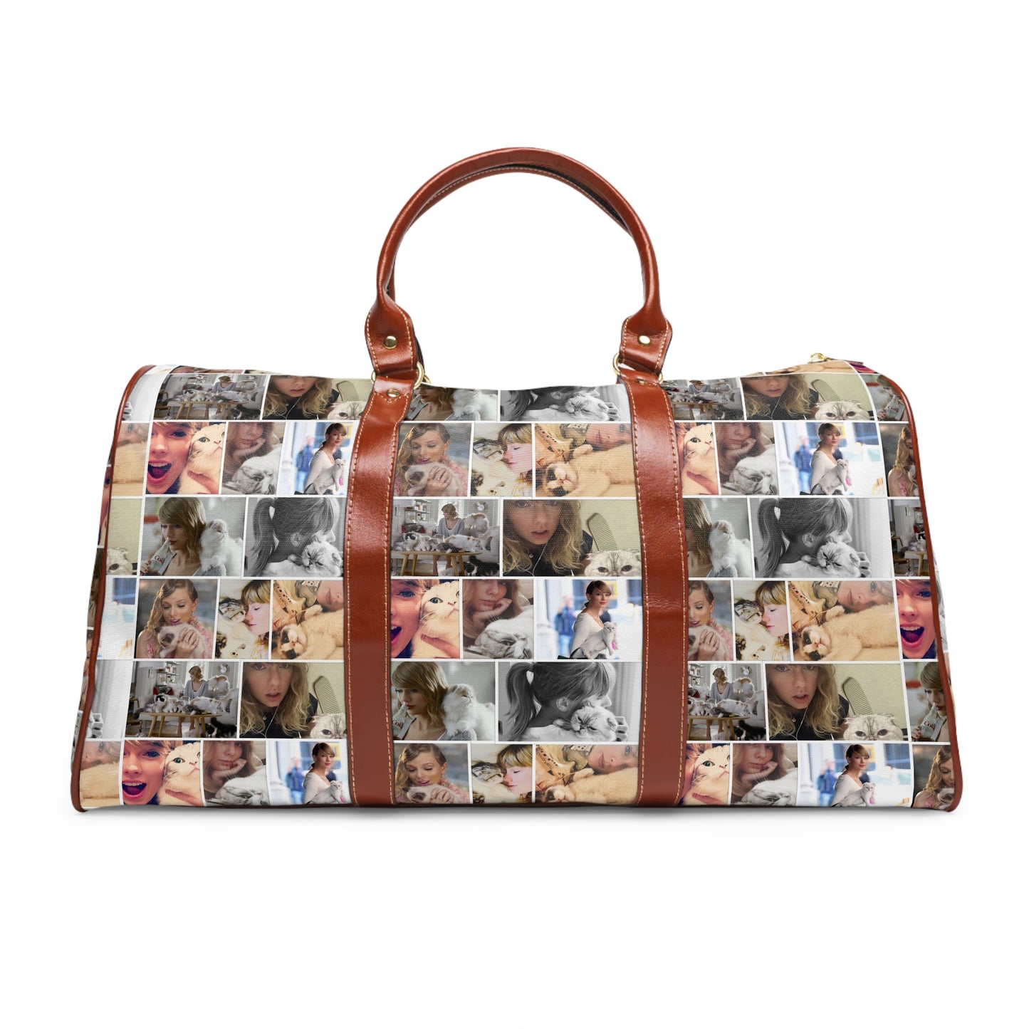 Taylor Swift's Cats Collage Pattern Waterproof Travel Bag