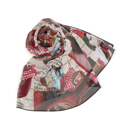 Lana Del Rey Cherry Coke Collage Polyester Scarf