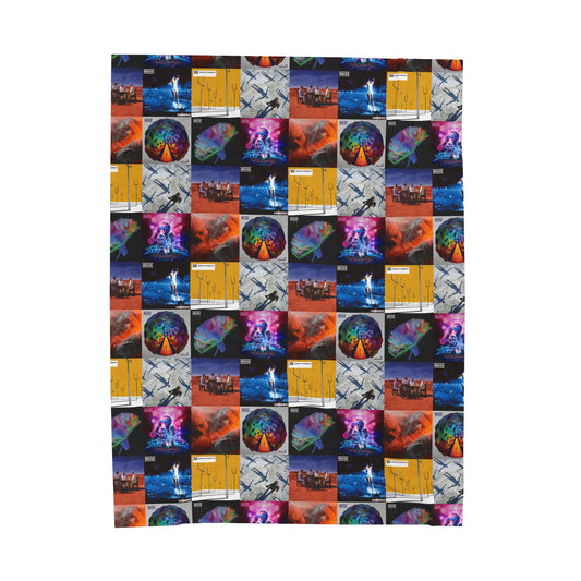 Muse Album Cover Collage Velveteen Plush Blanket