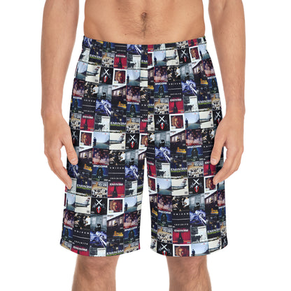 Eminem Album Art Cover Collage Men's Board Shorts