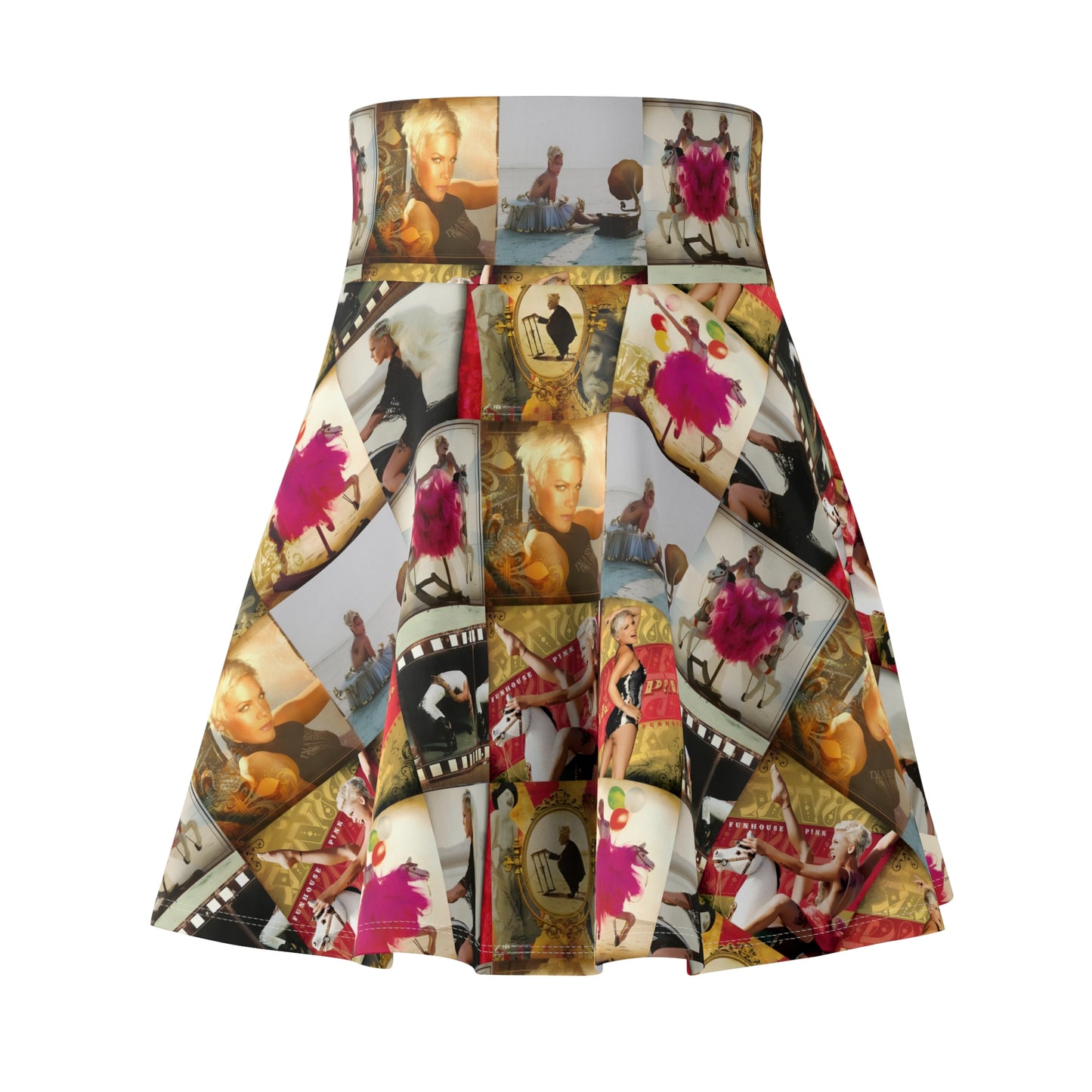 P!nk Funhouse Mosaic Women's Skater Skirt