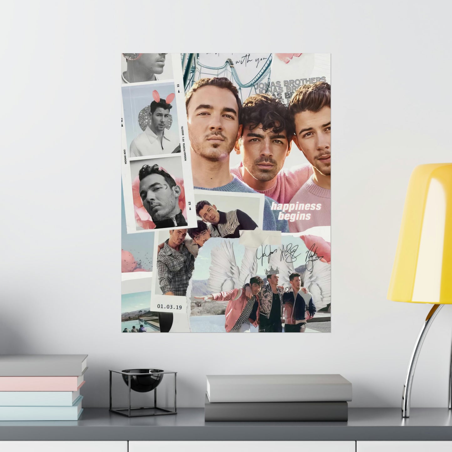 Jonas Brothers Happiness Begins Collage Matte Poster