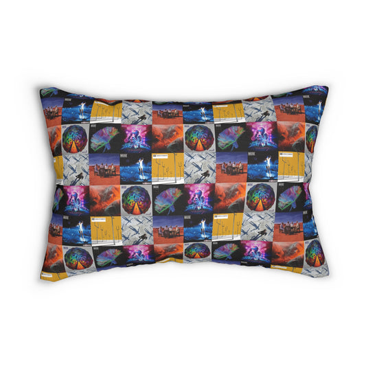 Muse Album Cover Collage Polyester Lumbar Pillow