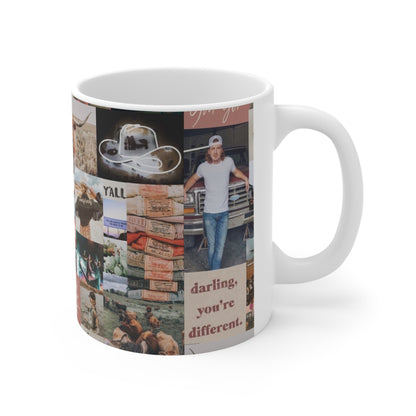 Morgan Wallen Darling You're Different Collage White Ceramic Mug