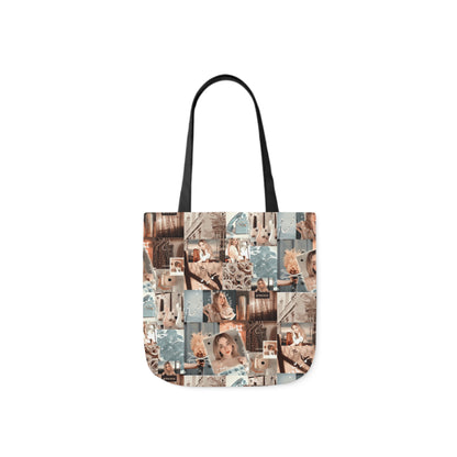 Sabrina Carpenter Peachy Princess Collage Polyester Canvas Tote Bag