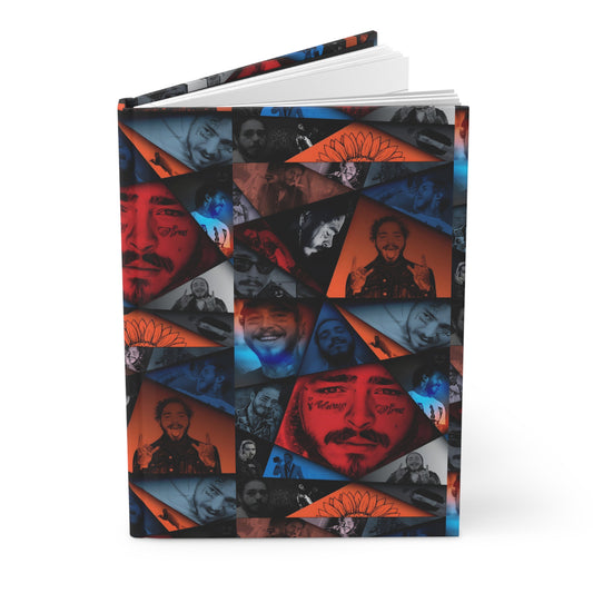 Post Malone Crystal Portaits Collage Hardcover Journal