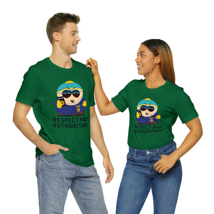 South Park Cartman Respect Mah Autheritah! Unisex Jersey Short Sleeve Tee