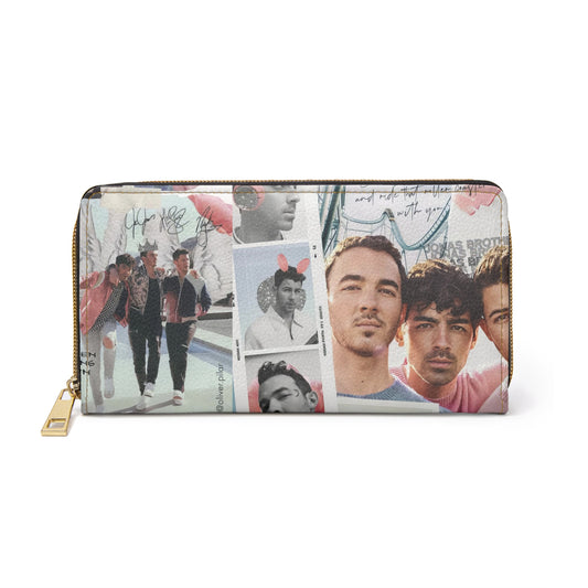 Jonas Brothers Happiness Begins Collage Zipper Wallet