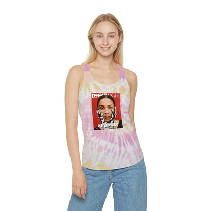 Olivia Rodrigo Teen Vogue Magazine Cover Tie Dye Racerback Tank Top