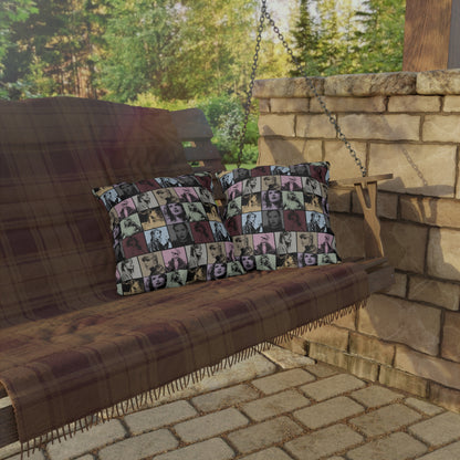 Taylor Swift Eras Collage Outdoor Pillows